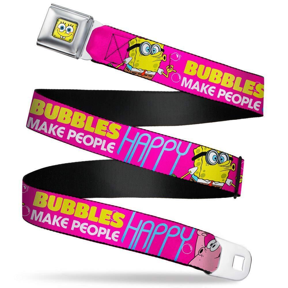 3413 Nickelodeon Belt Seatbelt Buckle Patrick Starfish Pose Bubbles Make